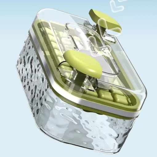 Premium Ice Cube Tray with Lid and Bin for Cocktails - Image 3