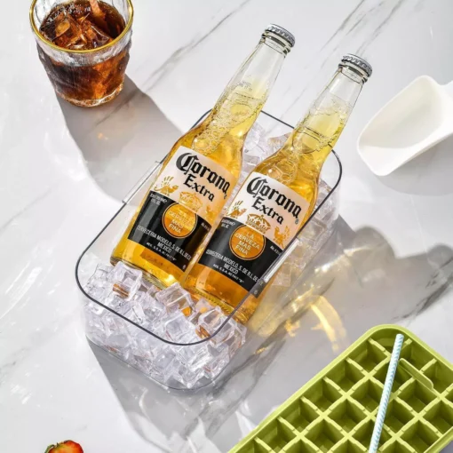 Premium Ice Cube Tray with Lid and Bin for Cocktails - Image 4