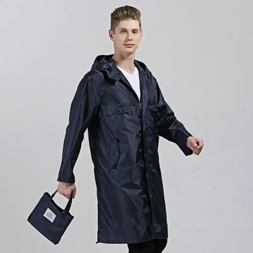 Men’s Waterproof Nylon Raincoat - Image 4