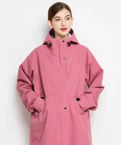 Women’s Waterproof Lightweight Outdoor Hooded Rain Jacket