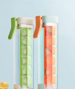 One-Hand Press Ice Cube Maker with Storage Box