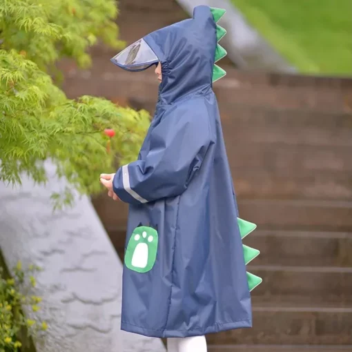 80-145cm Kids Waterproof Raincoat Jumpsuit - Image 7