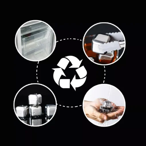 Reusable Stainless Steel Ice Cubes - Image 3