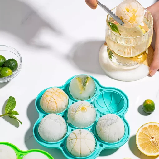 7-Hole Spherical Silicone Ice Mold - Image 5