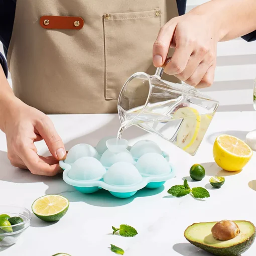 7-Hole Spherical Silicone Ice Mold - Image 2