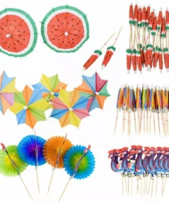 Paper Umbrella Cake Toppers