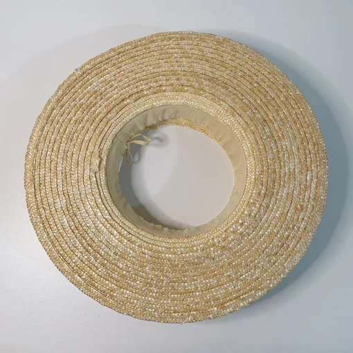 Vintage French Wide Brim Sun Hat - Image 6