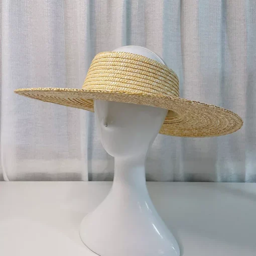 Vintage French Wide Brim Sun Hat - Image 3