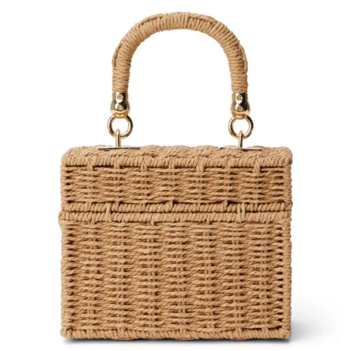 Box Straw Beach Bag - Image 5
