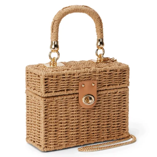 Box Straw Beach Bag - Image 4