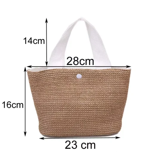 Straw Woven Handbag - Image 7