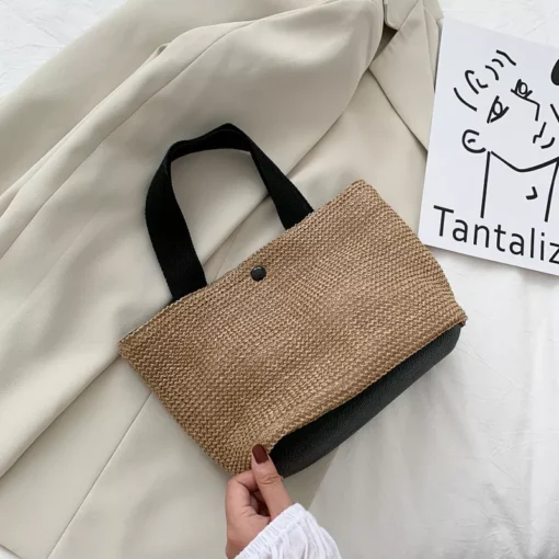 Straw Woven Handbag - Image 4