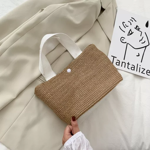 Straw Woven Handbag - Image 5