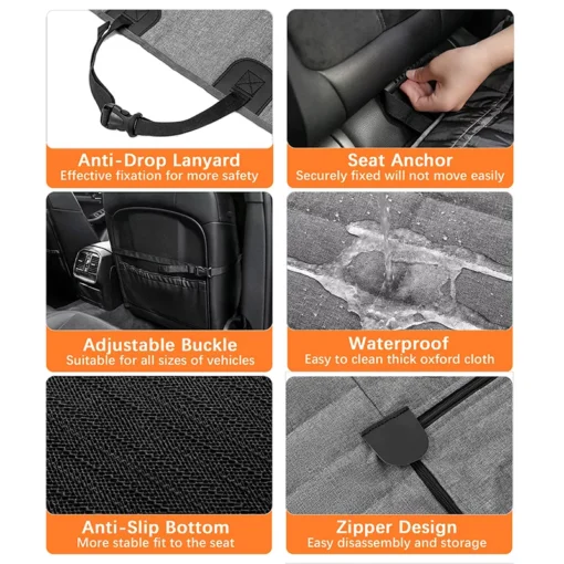 Ultimate Pet Car Seat Cover: Waterproof & Scratchproof Hammock for Dogs - Image 4