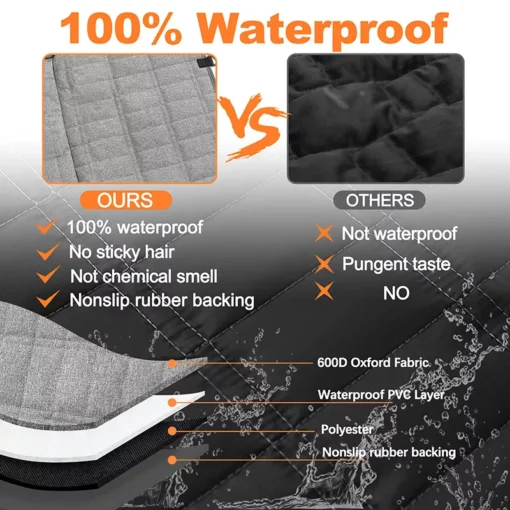 Ultimate Pet Car Seat Cover: Waterproof & Scratchproof Hammock for Dogs - Image 5