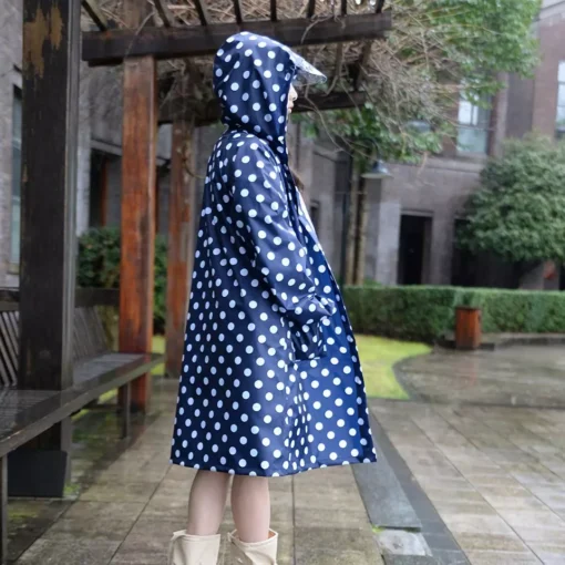 Waterproof Hooded Rain Poncho - Image 3