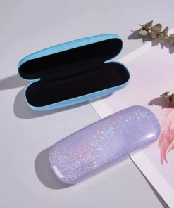 Sparkling Multi-Color PU Leather Sunglasses Case