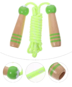 Adjustable Wooden Cartoon Skipping Rope for Kids