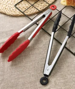 Silicone BBQ Grilling Tongs