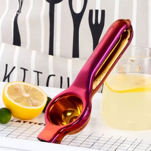 Stainless Steel Golden Lemon Squeezer - Image 3