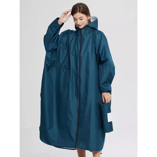 Long Waterproof Raincoat for Women - Image 2