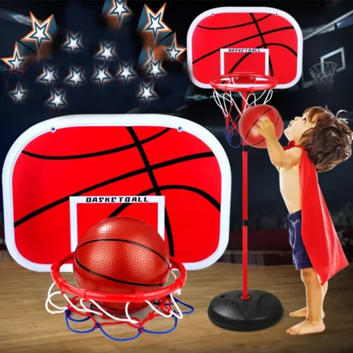 Adjustable Height Kids Basketball Hoop Set - Image 2