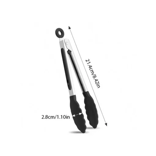 Premium Silicone Kitchen Tongs Set - Image 6