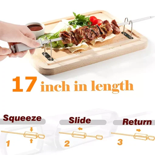 Stainless Steel Kabob Skewers - Image 4