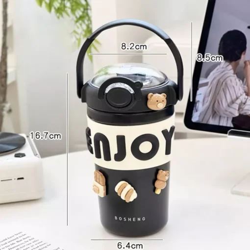 Portable Cute Thermos for Hot Coffee & Tea - Image 6
