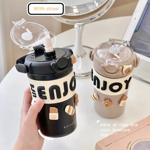 Portable Cute Thermos for Hot Coffee & Tea - Image 3