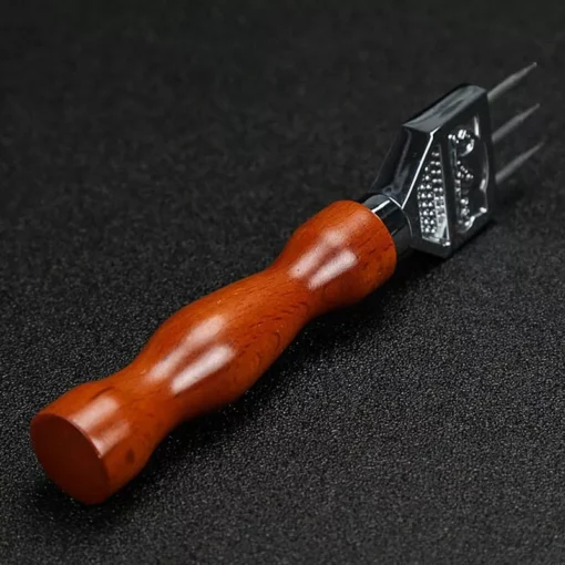 Japanese Style Stainless Steel Ice Crusher with Wooden Handle - Image 6