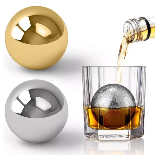 Reusable Stainless Steel Ice Cubes Set for Whiskey, Wine, and Beer - Image 7
