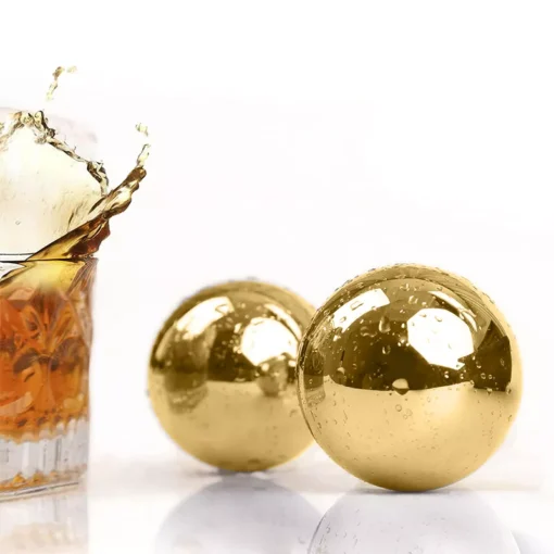 Reusable Stainless Steel Ice Cubes Set for Whiskey, Wine, and Beer - Image 6