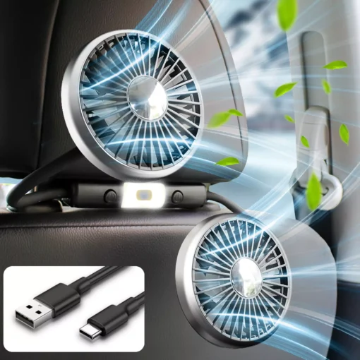 Summer Dual-Head USB Hose Fan - Image 2