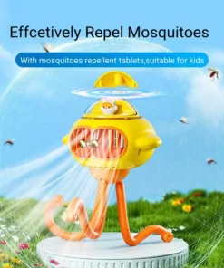 Portable USB Baby Stroller Fan with 3600mAh Rechargeable Battery