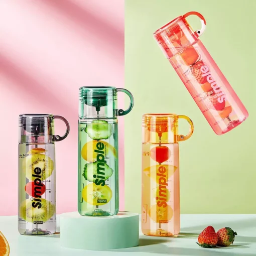 Eco-Friendly 620ml Travel Juice & Water Bottle with Leak-Proof Design - Image 2