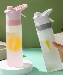 650ml Portable Spray Water Bottle for Outdoor Sports
