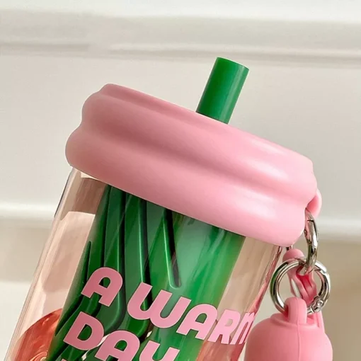 Cute 650ml Tritan Water Bottle with Filter for Girls and Women - Image 4