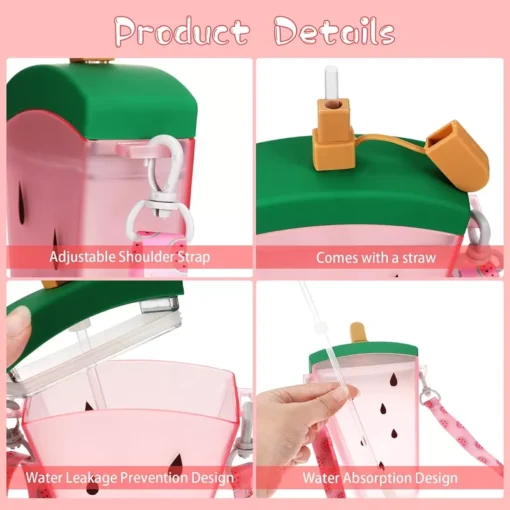 Kids Water Bottle with Straw - Image 3