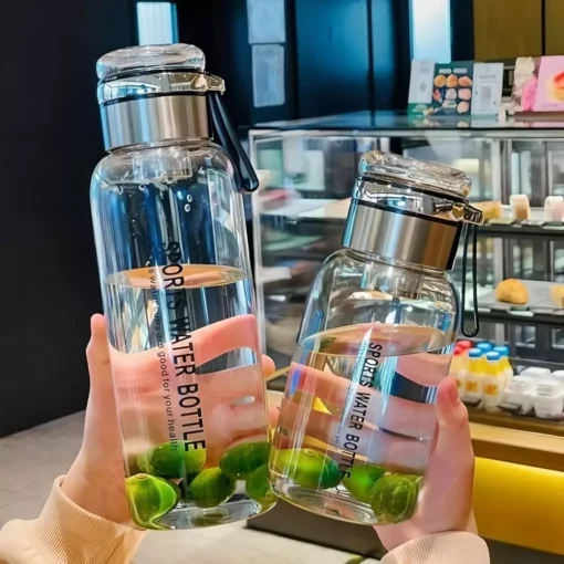 2L Large Capacity Portable Glass Water Bottle - Image 3