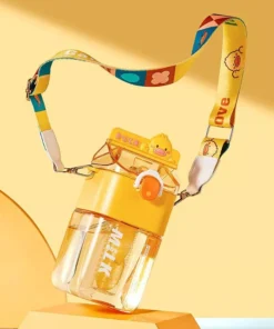 Cartoon Strap Plastic Cup