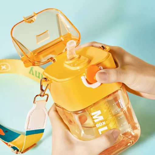 Cartoon Strap Plastic Cup - Image 7
