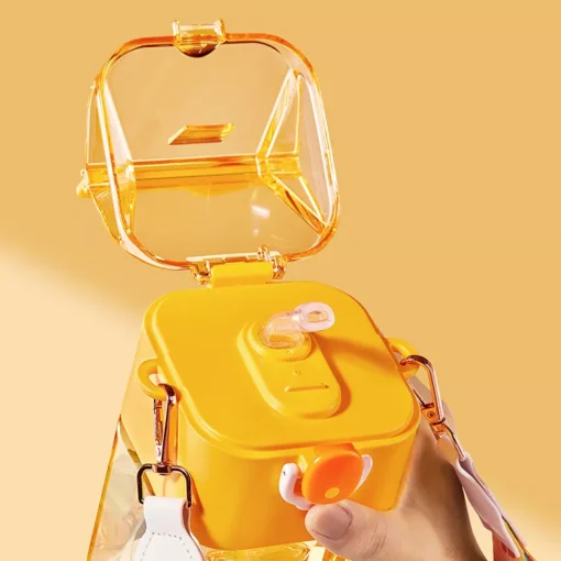Cartoon Strap Plastic Cup - Image 5