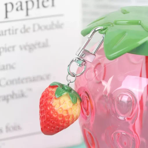 Cartoon Strawberry Straw Cup - Image 6
