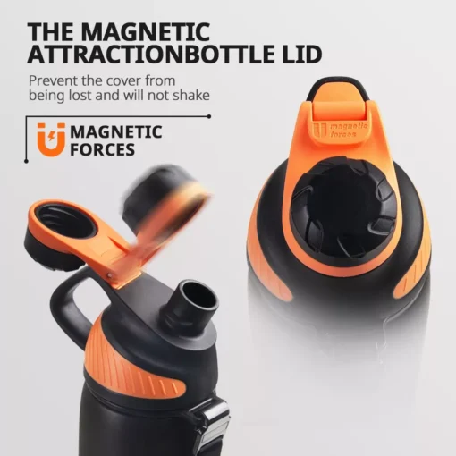 Stainless Steel Thermo Bottle with Magnetic Lid - Image 5