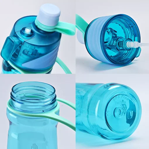 950ml Dual-Function Sports Water Bottle with Spray Feature - Image 6