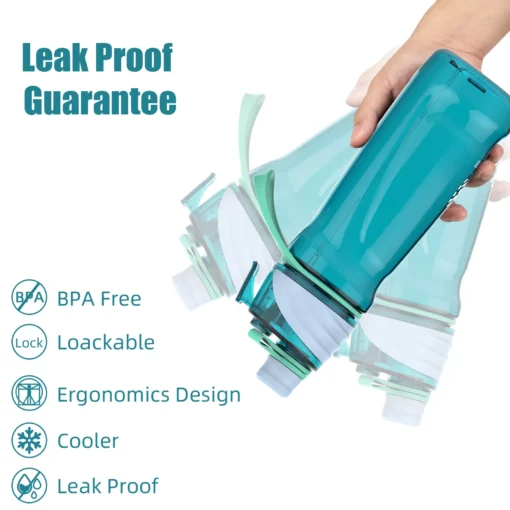 950ml Dual-Function Sports Water Bottle with Spray Feature - Image 5