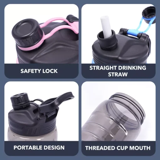 2 Liter Water Bottle With Straw - Image 6