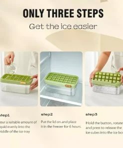 Summer Chill Square Ice Cube Tray for Refreshing Drinks