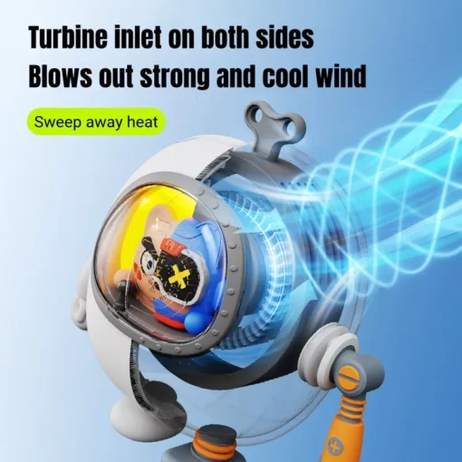 Cool Mecha Robot Mini Bladeless Neck Fan - Image 3